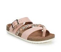 Girls' White Mountain Little Kid & Big Gramma Footbed Sandals
