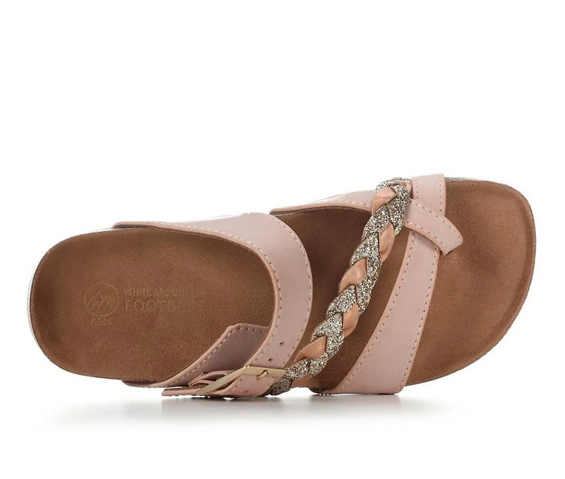 Girls' White Mountain Little Kid & Big Gramma Footbed Sandals