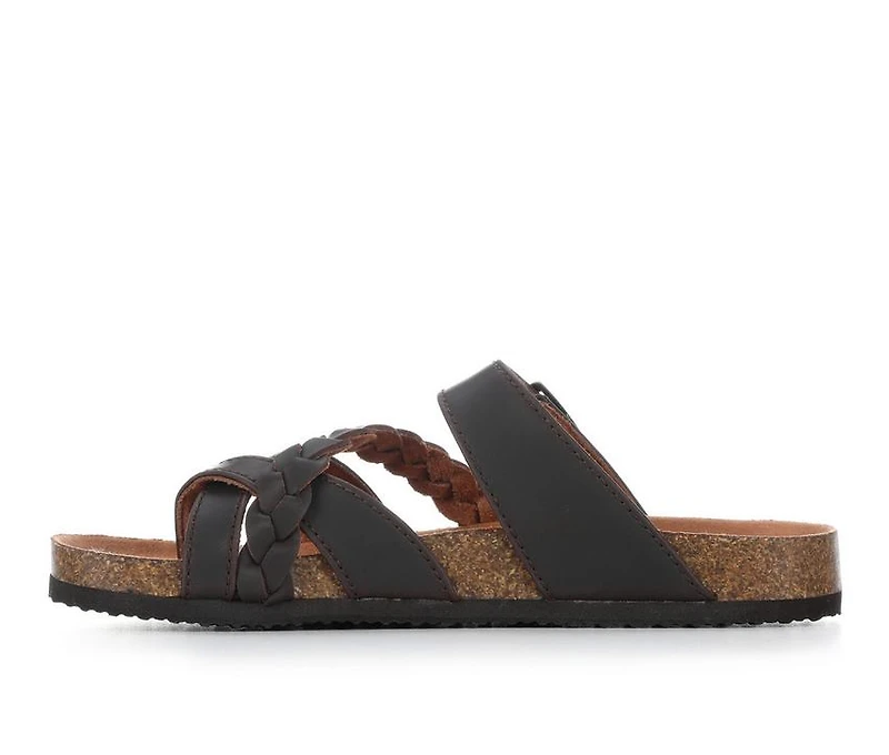 Girls' White Mountain Little Kid & Big Gramma Footbed Sandals