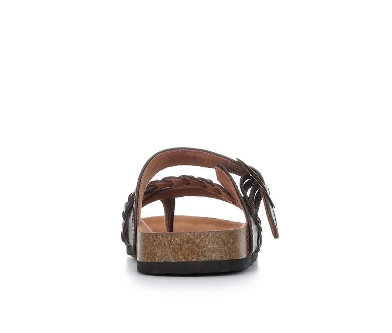 Girls' White Mountain Little Kid & Big Gramma Footbed Sandals