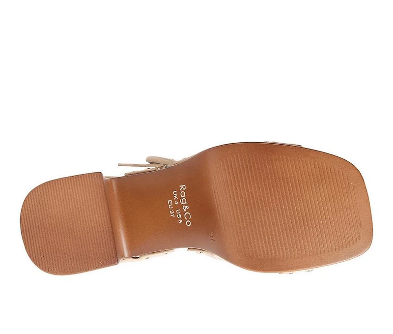 Women's Rag & Co Cristina Platform Heeled Sandals