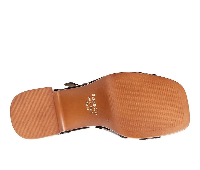 Women's Rag & Co Cristina Platform Heeled Sandals