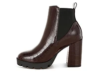 Women's London Rag Fox Block Heel Booties