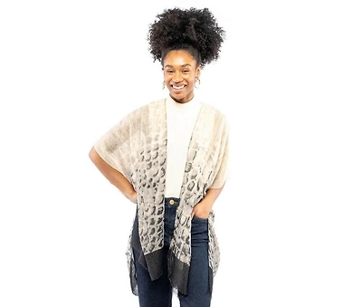 AW Items Lurex Snake Crinkle Kimono