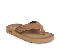 Boys' Flojos Little Kid & Big Cuero Debossed Thong Strap Sandals