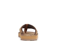 Boys' Flojos Little Kid & Big Cuero Debossed Thong Strap Sandals