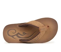 Boys' Flojos Little Kid & Big Cuero Debossed Thong Strap Sandals