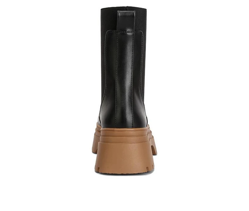 Women's London Rag Ronin Chunky Mid Calf Chelsea Boots