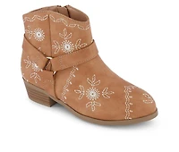 Girls' Jessica Simpson Little Kid & Big Layla Embroidered Ankle Booties