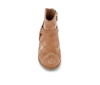 Girls' Jessica Simpson Little Kid & Big Layla Embroidered Ankle Booties