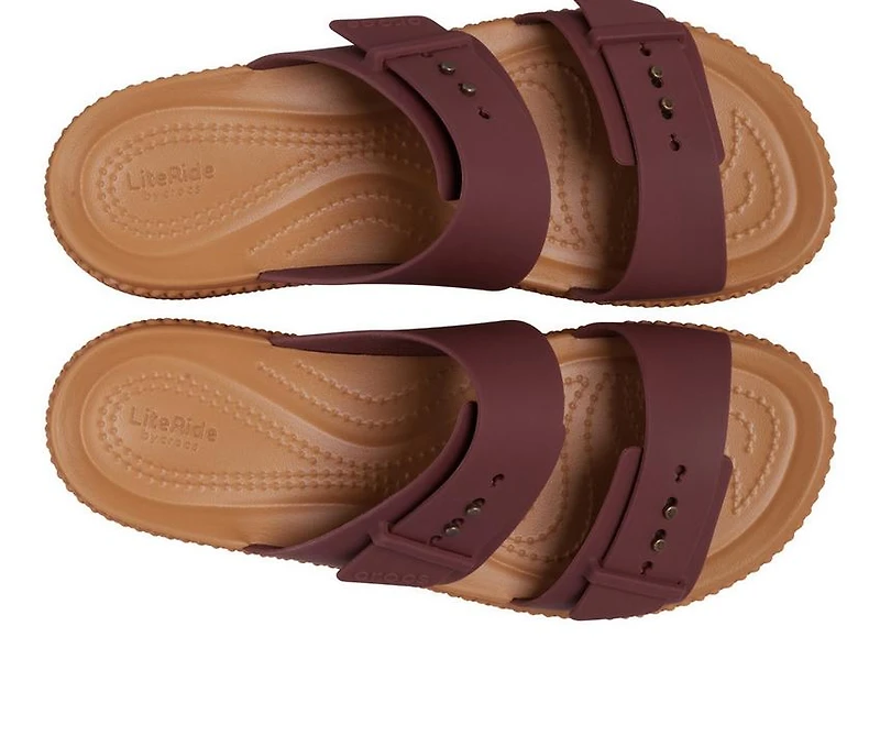 Women's Crocs Brooklyn Woven Buckle Wedge Sandals