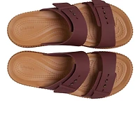 Women's Crocs Brooklyn Woven Buckle Wedge Sandals