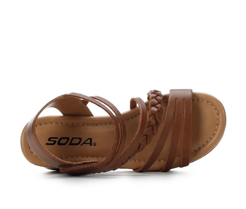 Girls' Soda Little Kid & Big Whitney Wedge Sandals