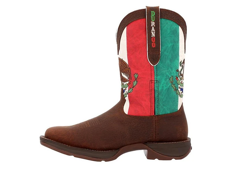 Men's Durango Rebel Steel Toe Mexico Flag Western Work Boots