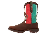 Men's Durango Rebel Steel Toe Mexico Flag Western Work Boots