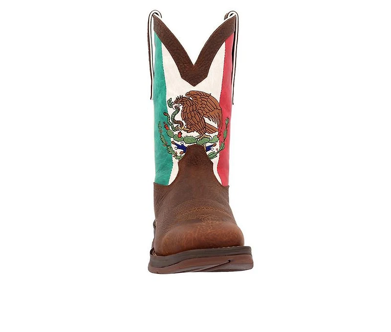 Men's Durango Rebel Steel Toe Mexico Flag Western Work Boots