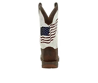 Men's Durango Rebel Distressed Flag Embroidery Western Boots
