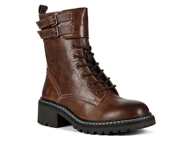 Women's ROAN by BED STU Noelia Mid-Calf Combat Boots