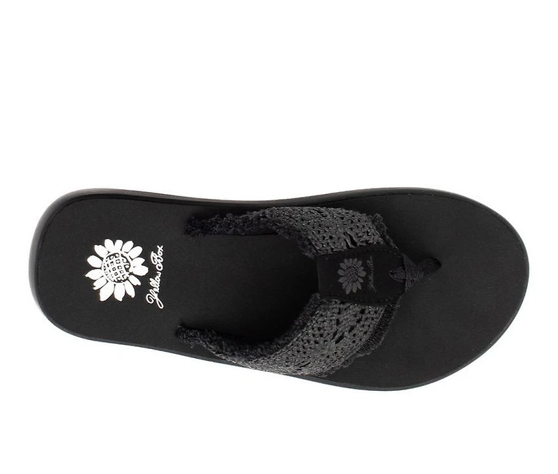 Women's Yellow Box Gisele Flip-Flops