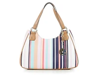 Bueno Of California 2 Tone PVC Print Handbag