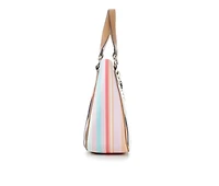 Bueno Of California 2 Tone PVC Print Handbag