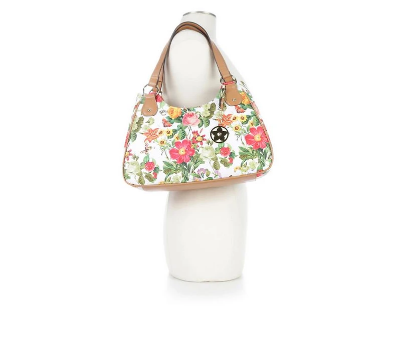 Bueno Of California 2 Tone PVC Print Handbag