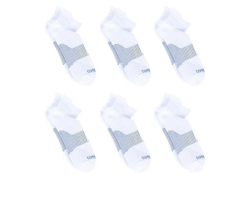 Copper Fit 6 Pack Men's Energy Low Cut Socks
