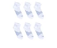 Copper Fit 6 Pack Men's Energy Quarter Crew Socks