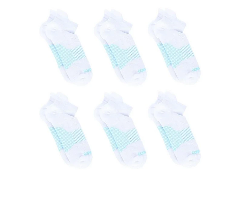 Copper Fit 6 Pack Women's Energy Low Cut Socks