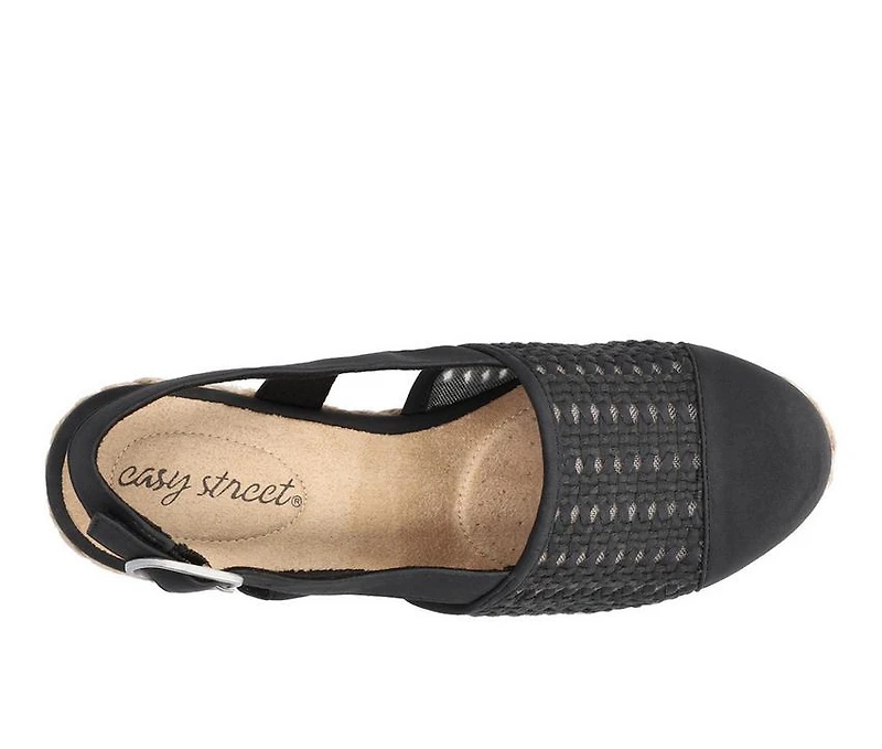 Women's Easy Street Taffy Espadrille Wedges