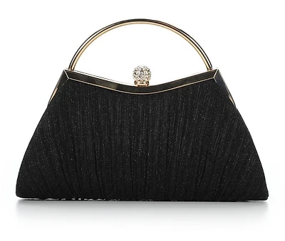 Vanessa Small Pleated Clutch with 2 straps