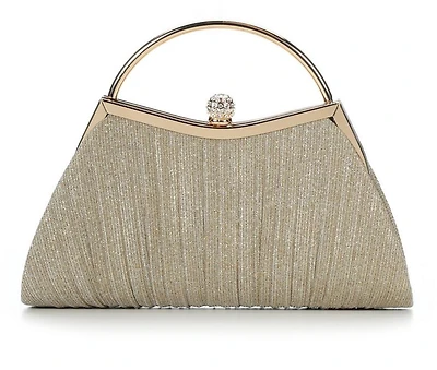 Vanessa Small Pleated Clutch with 2 straps