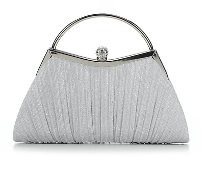 Vanessa Small Pleated Clutch with 2 straps