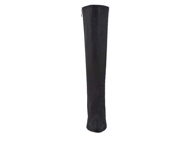 Women's Lady Couture Diamond Knee High Stiletto Boots