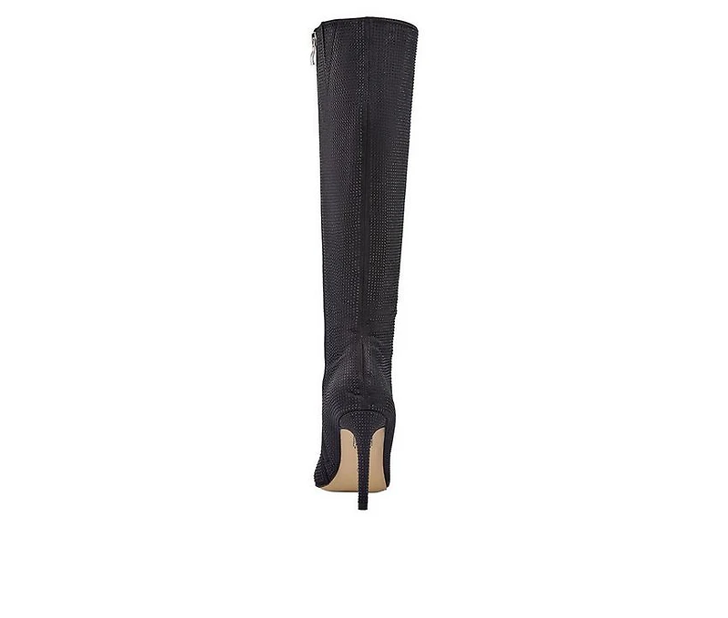Women's Lady Couture Diamond Knee High Stiletto Boots