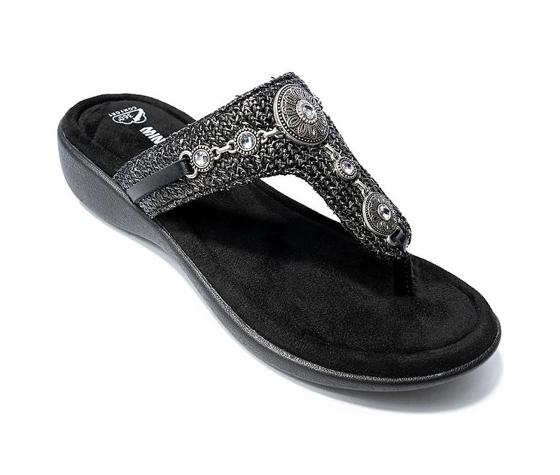 Women's Minnetonka Brecca Embellished Flip-Flops