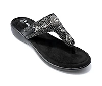 Women's Minnetonka Brecca Embellished Flip-Flops