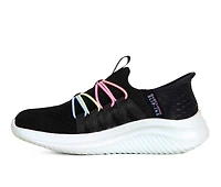 Girls' Skechers Little Kid & Big Ultra Flex 3.0 Bungee Fun Sneakers