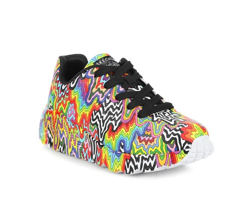 Girls' Skechers Street Little Kid & Big Uno Lite Jen Stark Print Sneakers