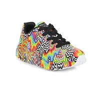 Girls' Skechers Street Little Kid & Big Uno Lite Jen Stark Print Sneakers