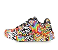 Girls' Skechers Street Little Kid & Big Uno Lite Jen Stark Print Sneakers