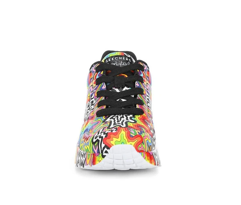 Girls' Skechers Street Little Kid & Big Uno Lite Jen Stark Print Sneakers