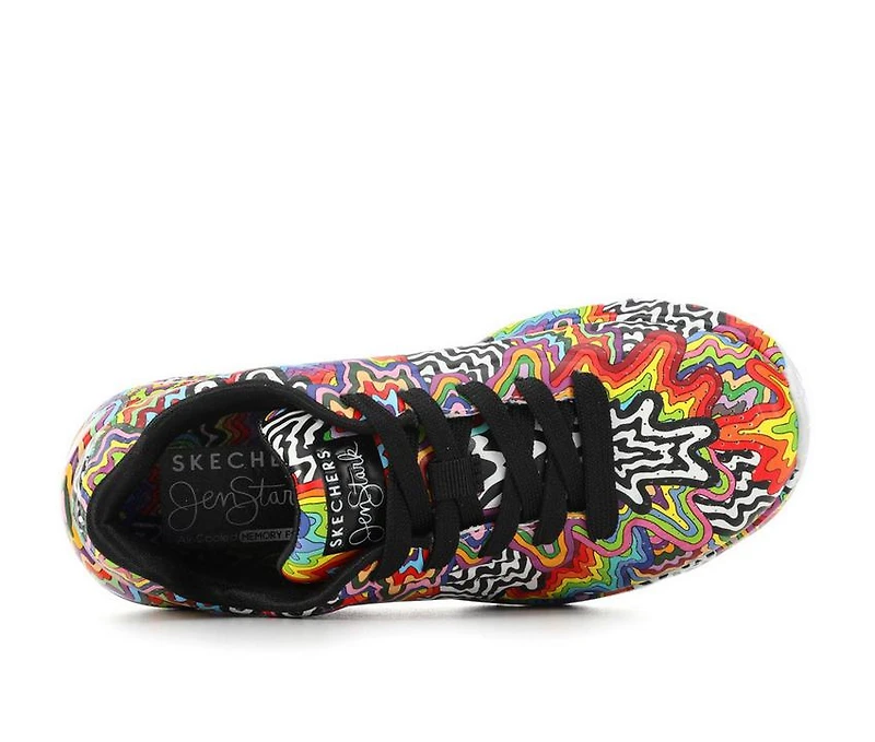 Girls' Skechers Street Little Kid & Big Uno Lite Jen Stark Print Sneakers