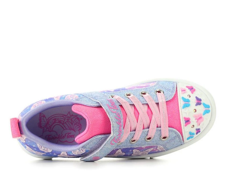 Girls' Skechers Little Kid Twinkle Sparks Butterfly Light-Up Sneakers