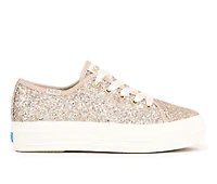Girls' Keds Little Kid & Big Triple Up Glitter Celebrations Platform Sneakers