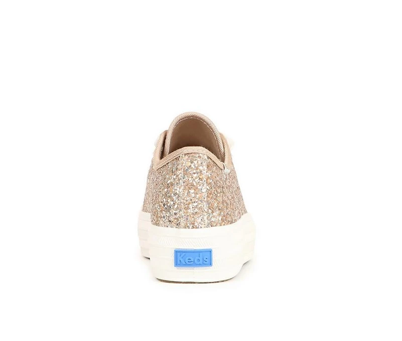 Girls' Keds Little Kid & Big Triple Up Glitter Celebrations Platform Sneakers