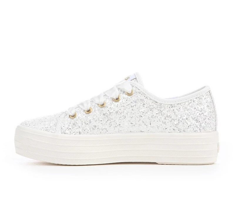 Girls' Keds Little Kid & Big Triple Up Glitter Celebrations Platform Sneakers
