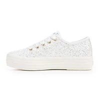 Girls' Keds Little Kid & Big Triple Up Glitter Celebrations Platform Sneakers