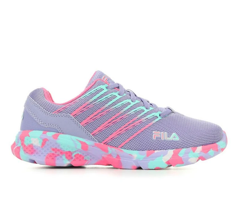 Girls' Fila Little Kid & Big Wanderun 2 Mashup Bungee Running Shoes