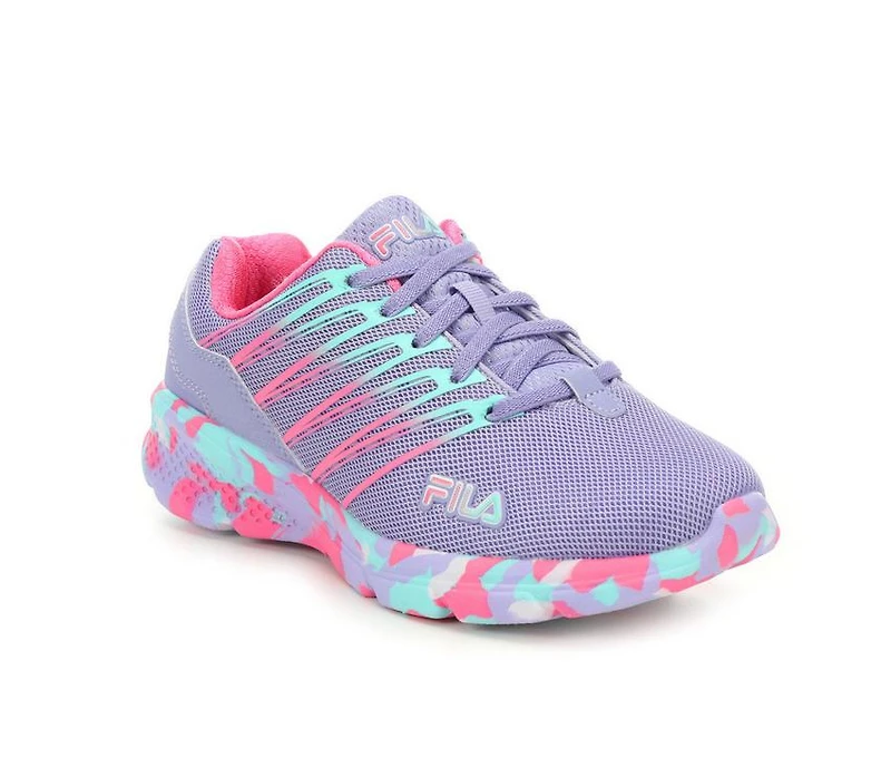 Girls' Fila Little Kid & Big Wanderun 2 Mashup Bungee Running Shoes